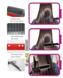 2 in 1 Straightener Curler Hairbrush online in Pakistan