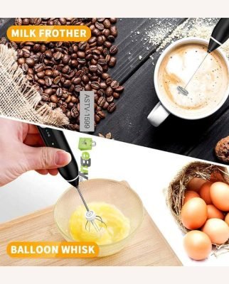 2 in 1 USB Rechargeable Coffee Frother Milk Foam Maker Online In Pakistan