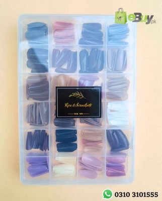 24 Multicolors Colorful Reusable Artificial Nails Set Online In Pakistan