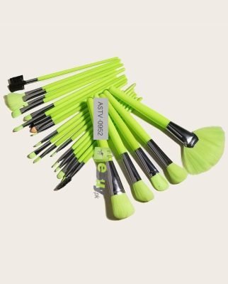 24 Piece Makeup Brush Set With Leather Pouch Best Price In Pakistan