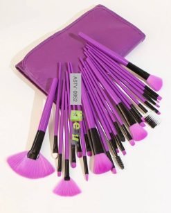 24 Piece Makeup Brush Set With Leather Pouch Online Price In Pakistan