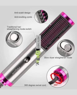 3 in 1 Blow Dryer Hot Air Straightener Brush Online Best Price In Pakistan