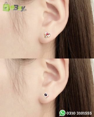 36 Pairs Studs Earrings Heart Box Plastic Studs At Best Price In Pakistan