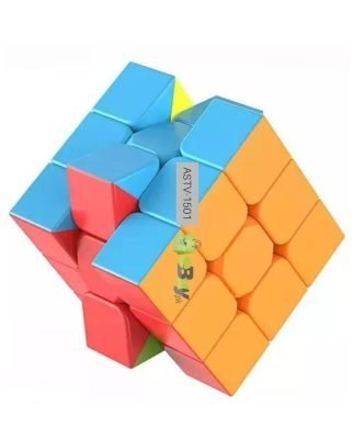 3x3 Rubiks Cube Stickerless Magic Speed Cube 3 by 3 Puzzle Toy In Pakistan
