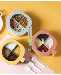 4 Portion Spice Box With Spoons In Pakistan