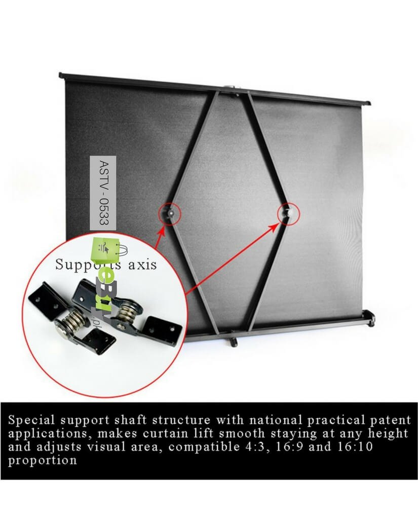 40 Inches Matt White Folding Projector Screen - Image 5