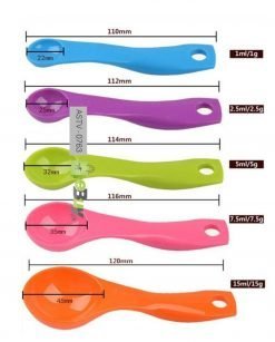 5 Pcs Colorful Measuring Spoons Set At Best Price In Pakistan 5