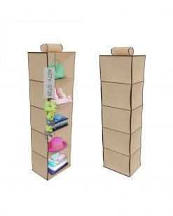 5 Shelf Portable Folding Hanging Wardrobe Section Storage Organizer At Best Price In Pakistan 3