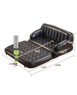 5 in 1 Sofa Cum Bed With Free Air Pump in Pakistan