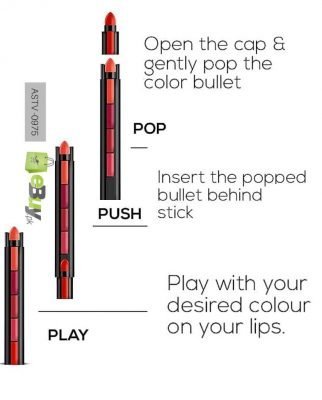 5in 1 Matte Lipstick Pop-Up Pen Style Lipstick
