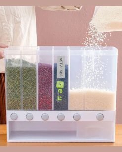 6 Grid Wall Mounted Rice Grain Dispenser Online In Pakistan