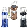 6 LED Solar Camping Lantern Flashlight Lamp in Pakistan