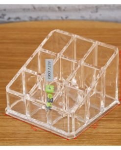 9 Grids Lipstick Organizer Transparent Makeup Storage Box