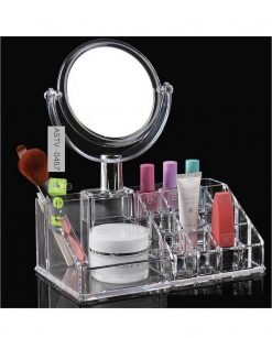 Acrylic Lipstick Cosmetic Organizer With Mirror in Pakistan
