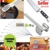 BBQ Skewers, Meat Hammer, Tong & Chef Knife in Pakistan