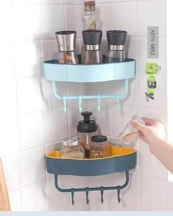 Bathroom Corner Shelf Wall-Mounted Storage Rack at Best Price In Pakistan