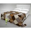 Buy Brown Design Fleece Double Blanket Online in Pakistan