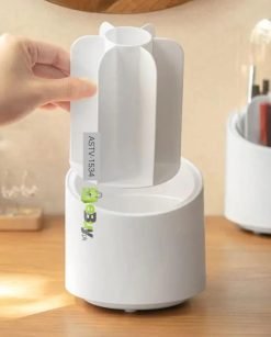 Clear 360 Degree Rotating Brush Display Stand with Lid Online Price In Pakistan