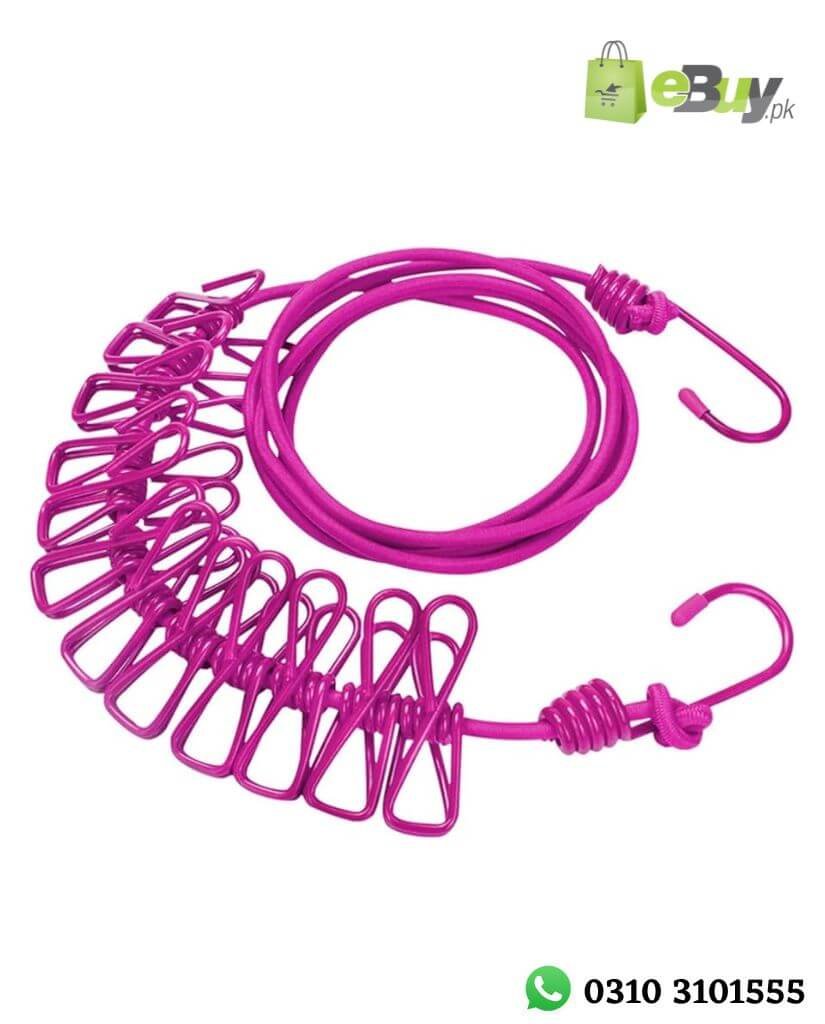 Clothes Drying Rope With Clips Online In Pakistan