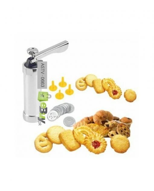 25-Piece Biscuit Maker Cookie Press Set - Pump Shaper For Cake & Cookie Decorating