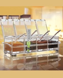 Crystal Seasoning Spice Box with Spoons Online In Pakistan