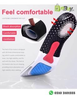 Cuttable Orthotic Arch Support Gel Shoe Insoles Price In Pakistan