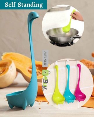 Dinosaur Design Soup Ladle Long Handle Loch Ness Kitchen Dinner