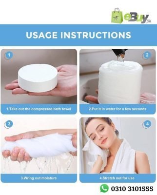Disposable Compressed Bath Towel Portable Travel Cotton Towel Online At Best Price In Pakistan