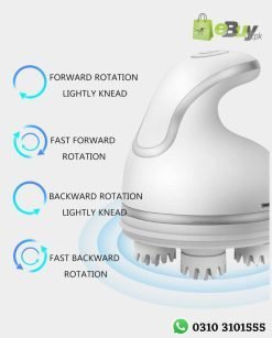 Electric Scalp Massager With 4 Kneading Nodes  Online Pakistan