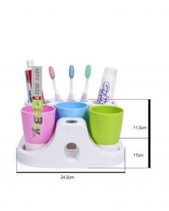 Family Tooth Brush Holder & Tooth Paste Dispenser At Best Price In Pakistan 3