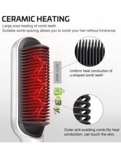 Fast heating electric Hair Straightening brush online in Pakistan