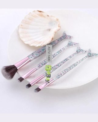 Fish Mermaid Crystal Handle Makeup Brushes Set Best Price In Pakistan