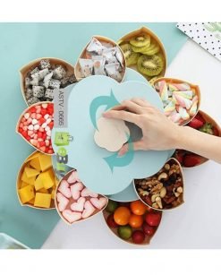 Flower Pattern Rotating Candy Box Dry Fruit Box 2 Layer At Best Price In Pakistan 3