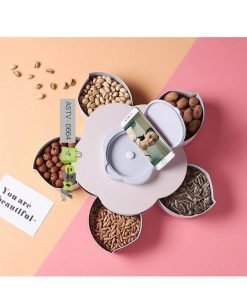 Flower Pattern Rotating Candy Box Dry Fruit Box At Best Price In Pakistan 4