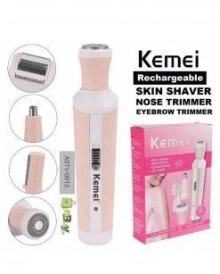 Kemei 4 in 1 Shaver Women's Trimmer for Face, Nose, Eyebrow, Body Online In Pakistan