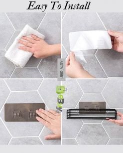 Kitchen Bathroom Shelf Wall Mounted Storage Rack Organizer Online in Pakistan