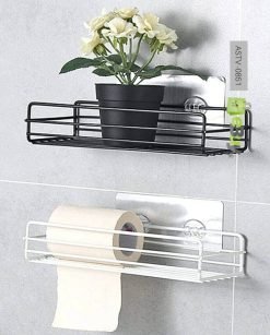 Kitchen Bathroom Shelf Wall Mounted Storage Rack Organizer Online in Pakistan