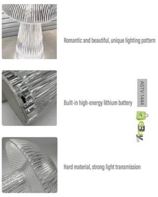 LED Mushroom Crystal Diamond Table Lamp Online In Pakistan