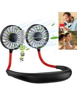 Lazy Neck Dual Hanging Mini Rechargeable Cooling Fan At Best Price In Pakistan 3