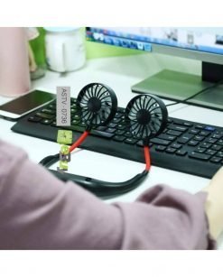 Lazy Neck Dual Hanging Mini Rechargeable Cooling Fan At Best Price In Pakistan 4