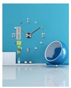 Love Mirror Style Wall Clock Diy At Best Price In Pakistan