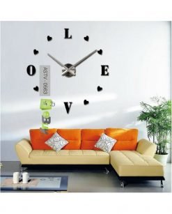 Love Mirror Style Wall Clock Diy At Best Price In Pakistan 3