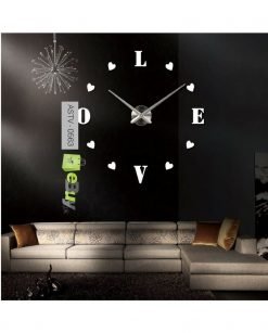 Love Mirror Style Wall Clock Diy At Best Price In Pakistan 5