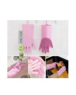 Magic Scrub Gloves - Silicone Washing Scrubbing Gloves At Best Price In Pakistan 3