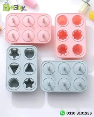 Mini Ice Popsicle Mold 6 Cavity Colorful Ice Lolly Mold Online at best price in Pakistan