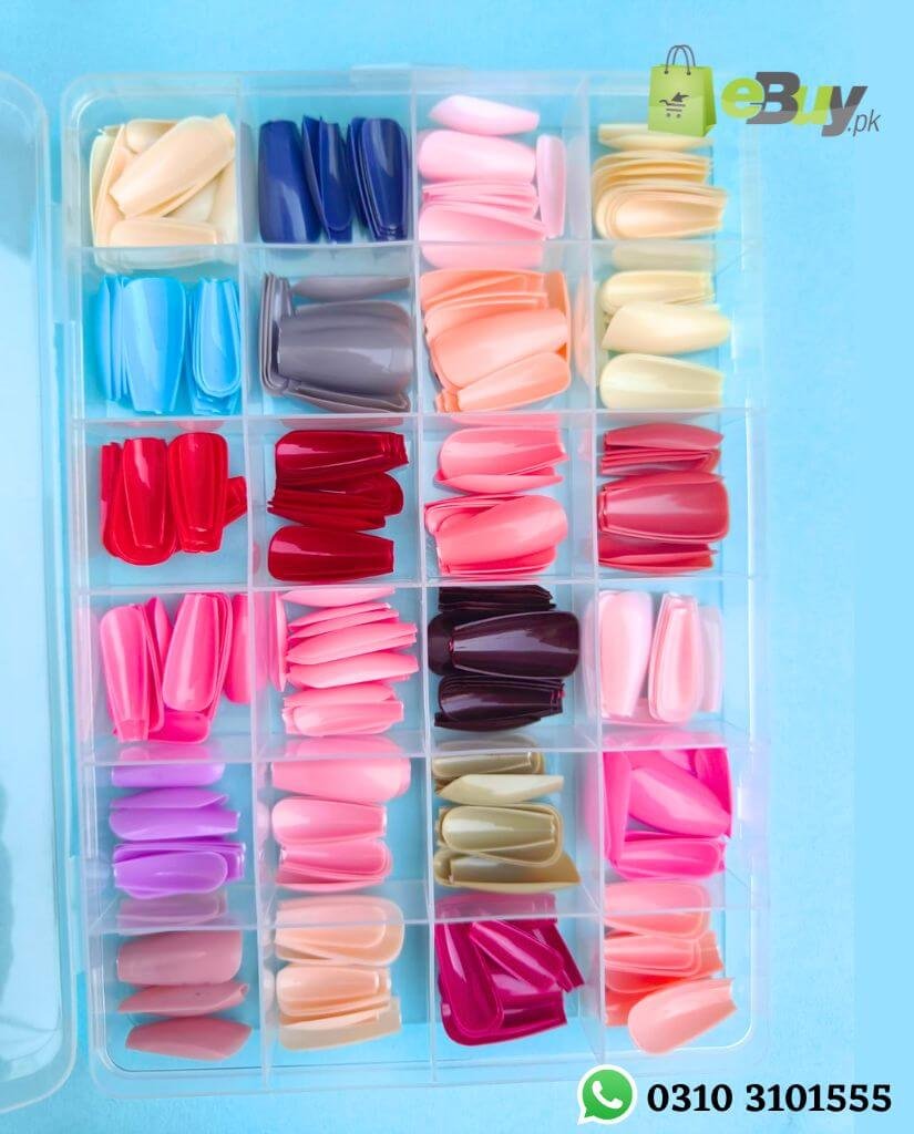 Plain Coloured Acrylic Nails Box At Best Price in Pakistan