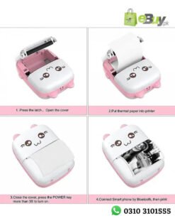 Portable Mini Photo Printer Pocket Inkless Bluetooth Thermal Printer Online At Best Price In Pakistan