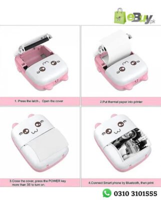 Portable Mini Photo Printer Pocket Inkless Bluetooth Thermal Printer Online At Best Price In Pakistan