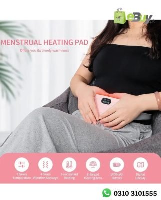 Portable Rechargeable Menstrual Cramp Relief Heating Pad Belt Period Cramp Relief Massager Device Online At Best Price In Pakistan