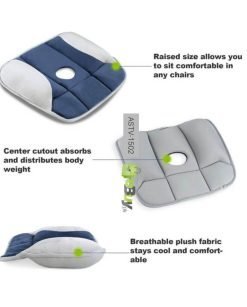 Pure Posture Seat Cushion Memory Foam Back Support Cushion For Relaxation